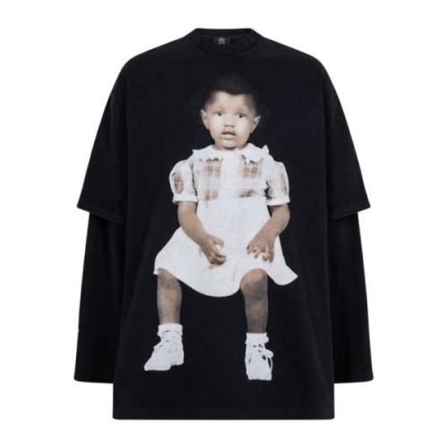 Yeezy Begränsad upplaga Donda 2-lagers T-shirt Black, Herr