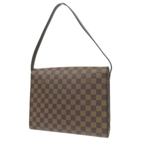 Louis Vuitton Vintage Pre-owned Tyg louis-vuitton-vskor Brown, Dam