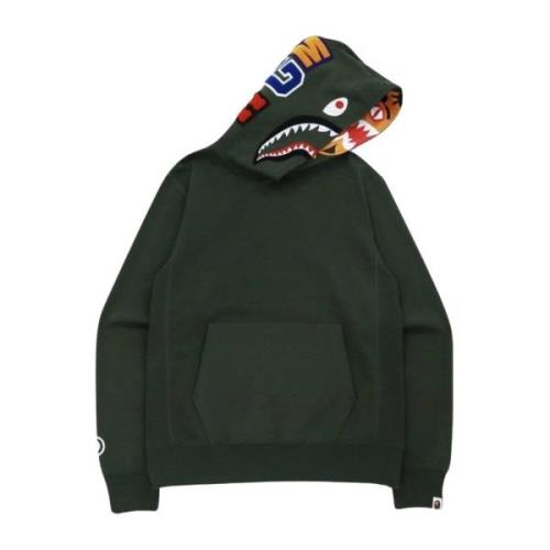 A Bathing APE Haj x Tiger Pullover Hoodie Green, Herr