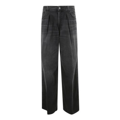 Haikure Vida Ben Bomulls Jeans med Dragkedja Black, Dam