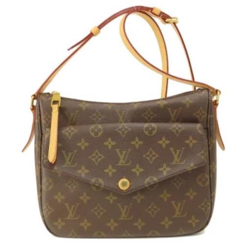 Louis Vuitton Vintage Pre-owned Tyg louis-vuitton-vskor Brown, Dam