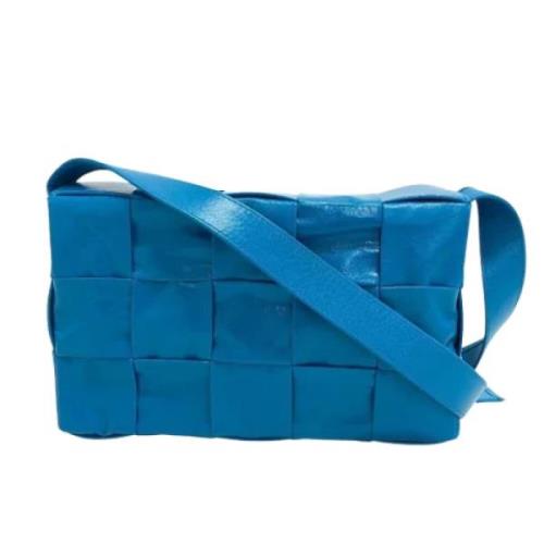 Bottega Veneta Vintage Pre-owned Laeder axelremsvskor Blue, Dam