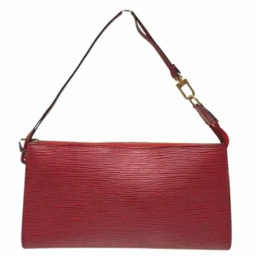 Louis Vuitton Vintage Pre-owned Tyg louis-vuitton-vskor Red, Dam