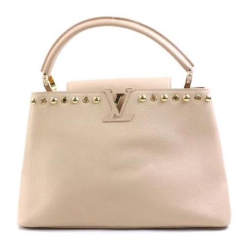 Louis Vuitton Vintage Pre-owned Tyg louis-vuitton-vskor Beige, Dam