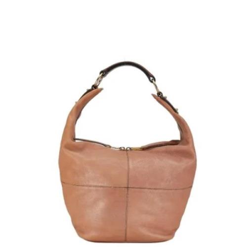 Celine Vintage Pre-owned Laeder handvskor Beige, Dam