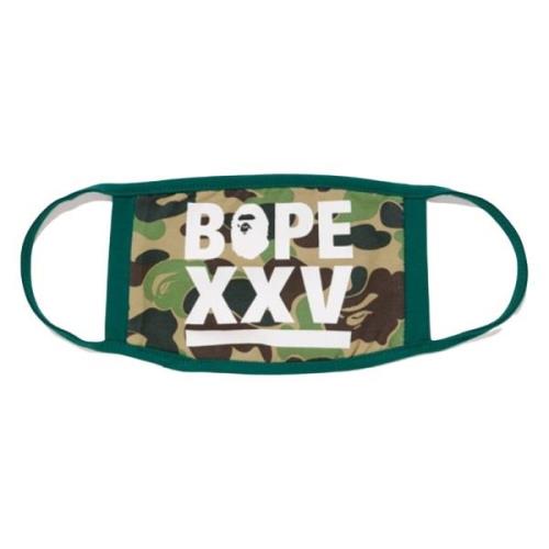 A Bathing APE Begränsad Upplaga Grön Camo Mask Multicolor, Unisex