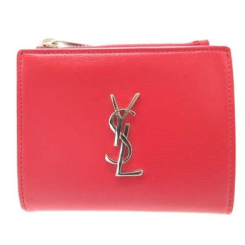 Yves Saint Laurent Vintage Pre-owned Laeder plnbcker Red, Dam