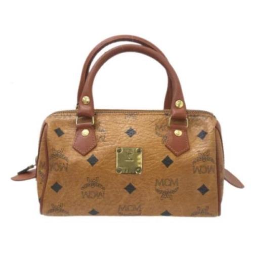 MCM Pre-owned Pre-owned Tyg handvskor Brown, Dam