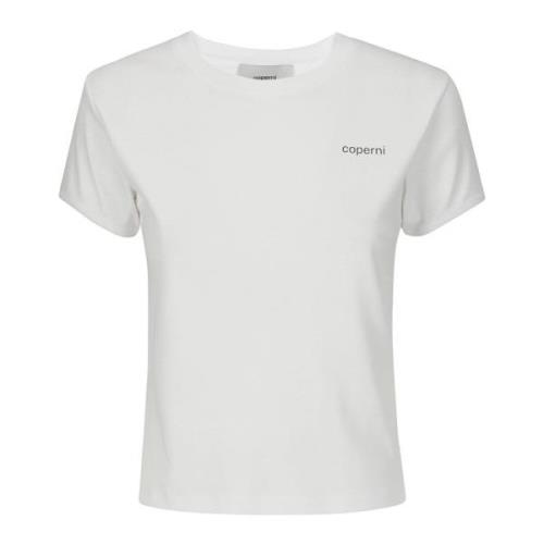 Coperni Logo Slim Fit T-Shirt White, Dam