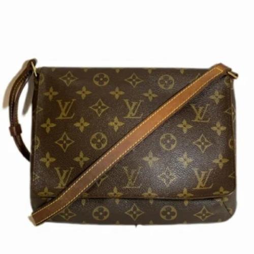 Louis Vuitton Vintage Pre-owned Tyg louis-vuitton-vskor Brown, Dam