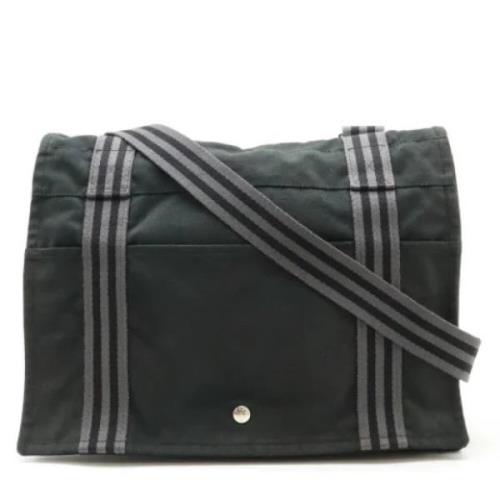 Hermès Vintage Pre-owned Canvas axelremsvskor Black, Dam