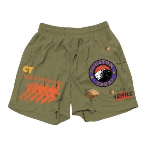 Travis Scott Begränsad upplaga Running Wild Shorts Green, Herr