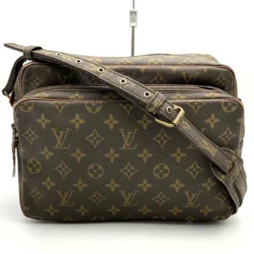 Louis Vuitton Vintage Pre-owned Canvas axelremsvskor Brown, Dam