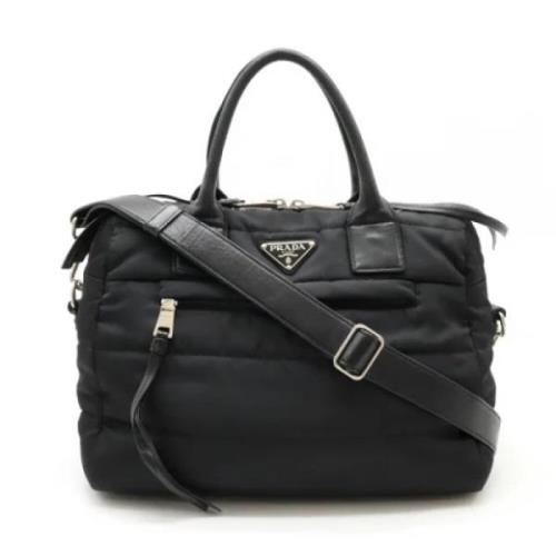 Prada Vintage Pre-owned Nylon prada-vskor Black, Dam