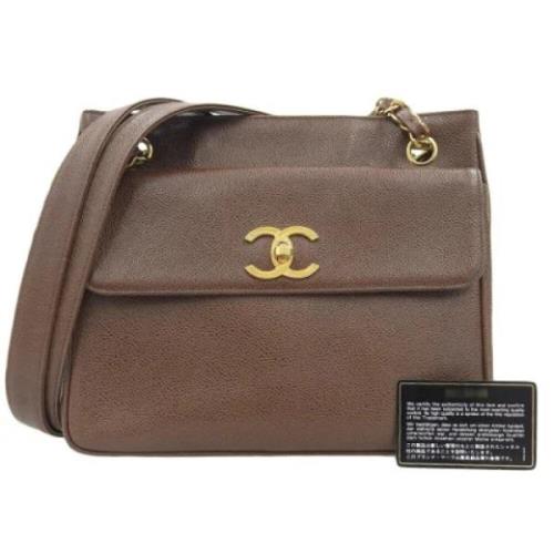 Chanel Vintage Pre-owned Tyg chanel-vskor Brown, Dam