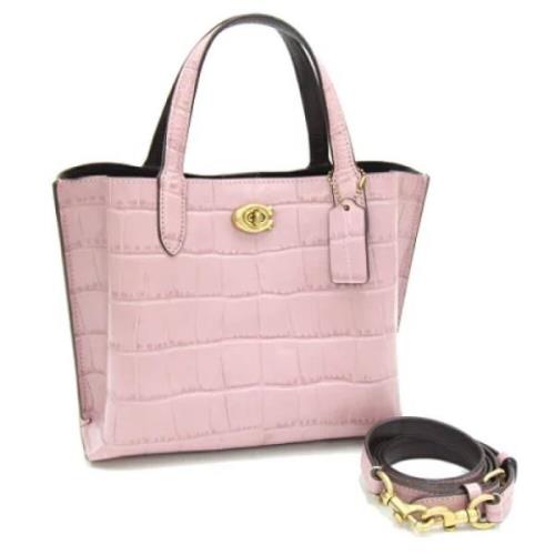 Coach Pre-owned Pre-owned Tyg handvskor Pink, Dam