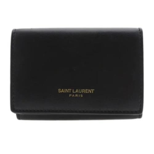 Yves Saint Laurent Vintage Pre-owned Laeder plnbcker Black, Unisex