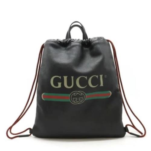 Gucci Vintage Pre-owned Tyg gucci-vskor Black, Dam