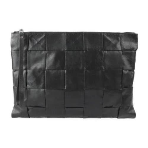 Bottega Veneta Vintage Pre-owned Canvas necessrer Black, Dam