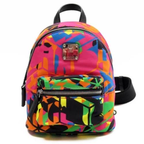 MCM Pre-owned Pre-owned Nylon axelremsvskor Multicolor, Dam