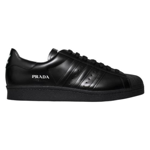 Adidas Begränsad upplaga Superstar Prada Svarta Skor Black, Herr