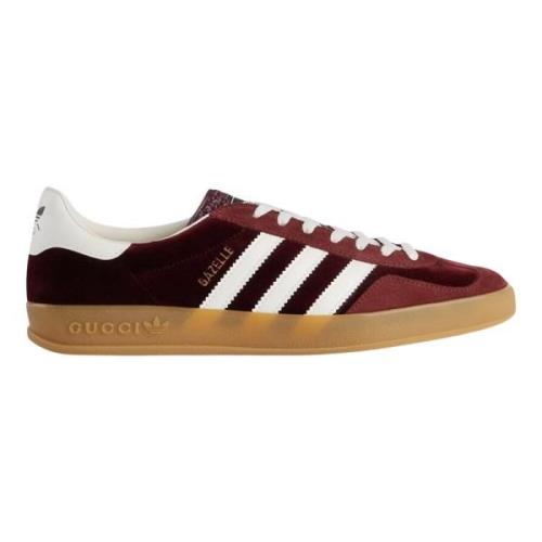 Adidas Begränsad upplaga Burgundy Velvet Gazelle Sneakers Red, Herr