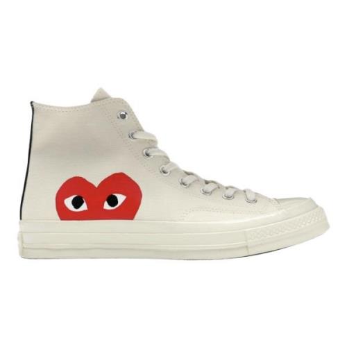 Converse Begränsad upplaga CDG Hi Top Sneaker White, Herr