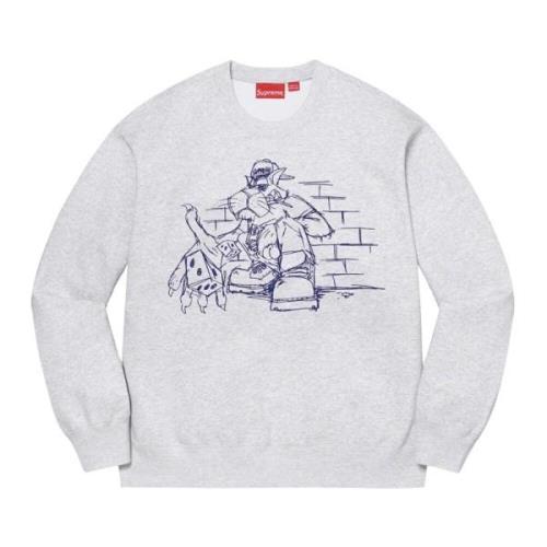 Evisu Broderad Dice Crewneck Tröja Gray, Herr