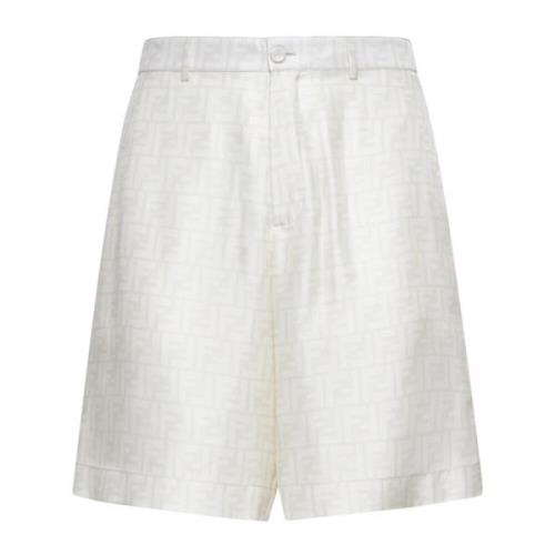 Fendi Snygga Shorts för Kvinnor White, Herr