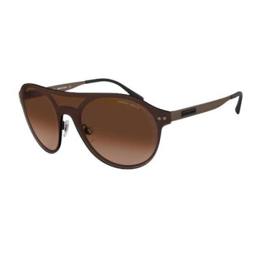 Giorgio Armani Brun Metall Solglasögon Ar6078-300613 Brown, Herr