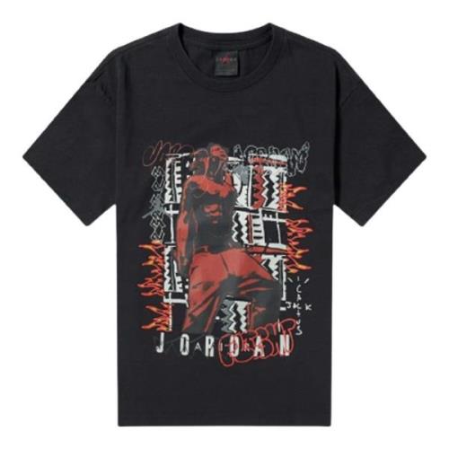 Jordan Travis Scott Svart T-shirt Limited Edition Black, Herr