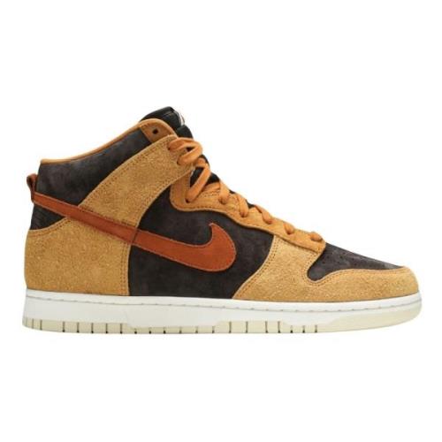 Nike Mörk Russet Curry Hög Topp Sneakers Yellow, Unisex