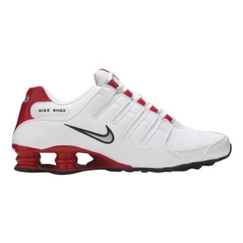 Nike Begränsad Upplaga Shox NZ Vit Universitet Röd White, Herr