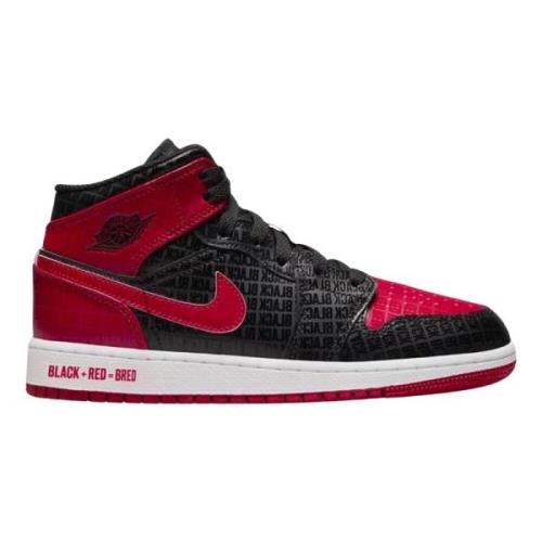 Nike Begränsad upplaga Air Jordan 1 Mid Bred Multicolor, Dam