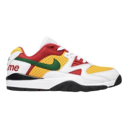 Nike Begränsad upplaga Låg Supreme Sneakers Vit Gul Röd Multicolor, He...