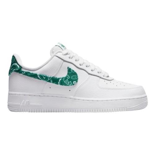 Nike Begränsad Upplaga Vit Grön Paisley Bandana Sneakers White, Dam