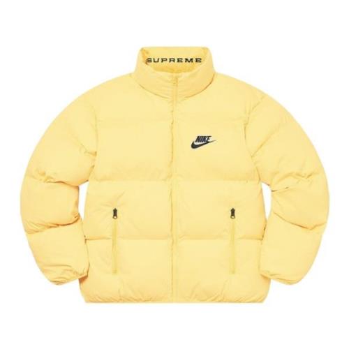 Nike Begränsad Upplaga Vändbar Puffy Jacka Gul Yellow, Herr