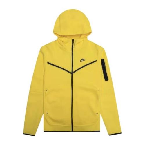 Nike Tech Fleece Full-Zip Hoodie Yellow Strike/Black Yellow, Herr