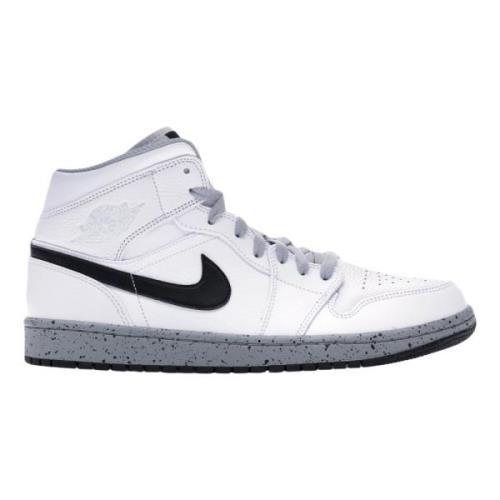 Nike Begränsad Upplaga Vit Cement Air Jordan 1 White, Herr