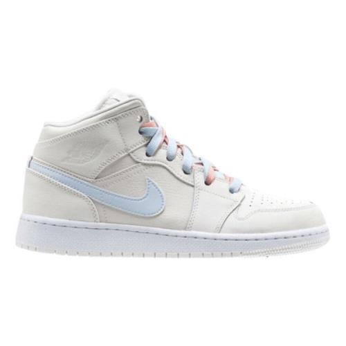 Nike Begränsad upplaga Air Jordan 1 Mid Multi-Color White, Dam