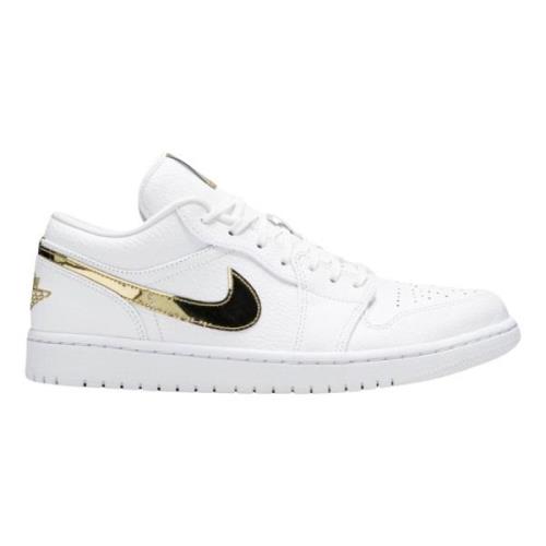 Nike Begränsad upplaga Vit Metallisk Guld Low-Top White, Herr