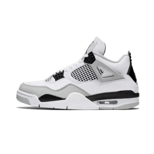 Nike Militär Svart Jordan 4 Sneakers White, Herr