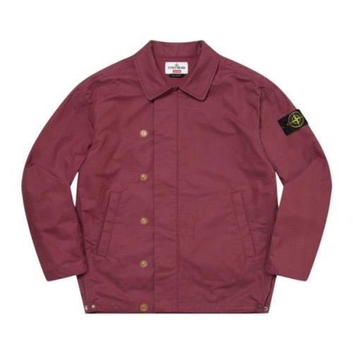 Stone Island Begränsad upplaga Reactive Ice Camo Ripstop Jacka Red, He...