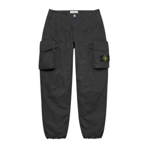 Stone Island Begränsad upplaga reaktiv is camo cargobyxor Gray, Herr