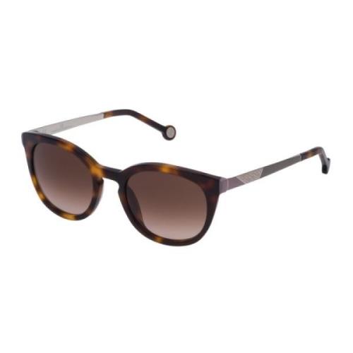 Carolina Herrera Brun Acetat Solglasögon för Kvinnor Brown, Dam