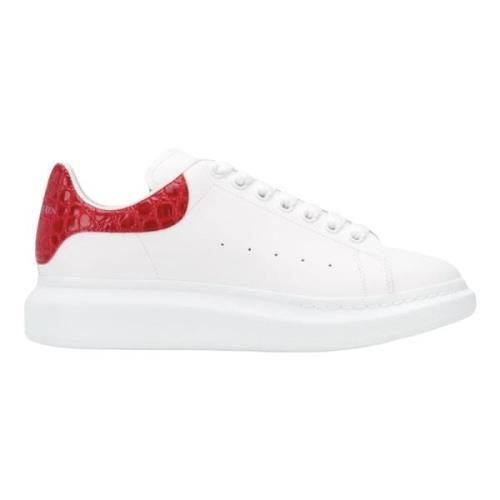 Alexander McQueen Röd Croc Effekt Sneaker Limited Edition White, Herr