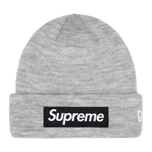 Supreme Begränsad upplaga Box Logo Beanie Heather Grey Gray, Herr