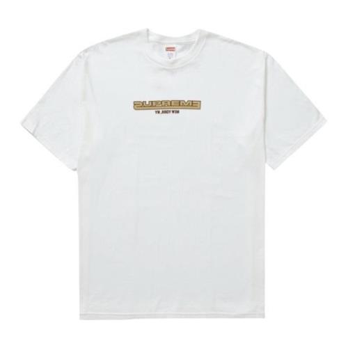 Supreme Klassisk Bomull T-shirt Vit White, Herr