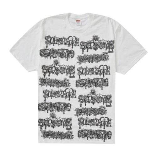 Supreme Klassisk Vit Wombat Tee Limited Edition White, Herr