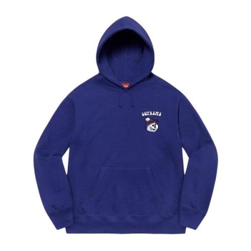 Supreme Begränsad Upplaga Snögubbe Hoodie Mörk Kunglig Blue, Herr